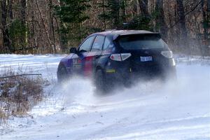 Silas Himes / Aleut Hatfield Subaru WRX STi on SS1, Nemadji Trail East.