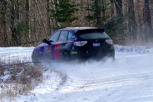 Silas Himes / Aleut Hatfield Subaru WRX STi on SS1, Nemadji Trail East.