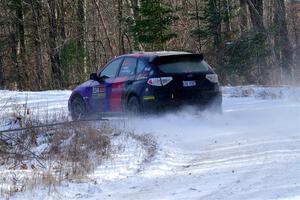 Silas Himes / Aleut Hatfield Subaru WRX STi on SS1, Nemadji Trail East.