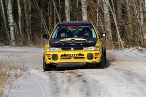 Steve Gingras / Katie Gingras Subaru Impreza on SS1, Nemadji Trail East.