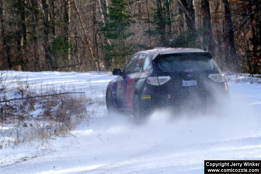 Silas Himes / Aleut Hatfield Subaru WRX STi on SS1, Nemadji Trail East.