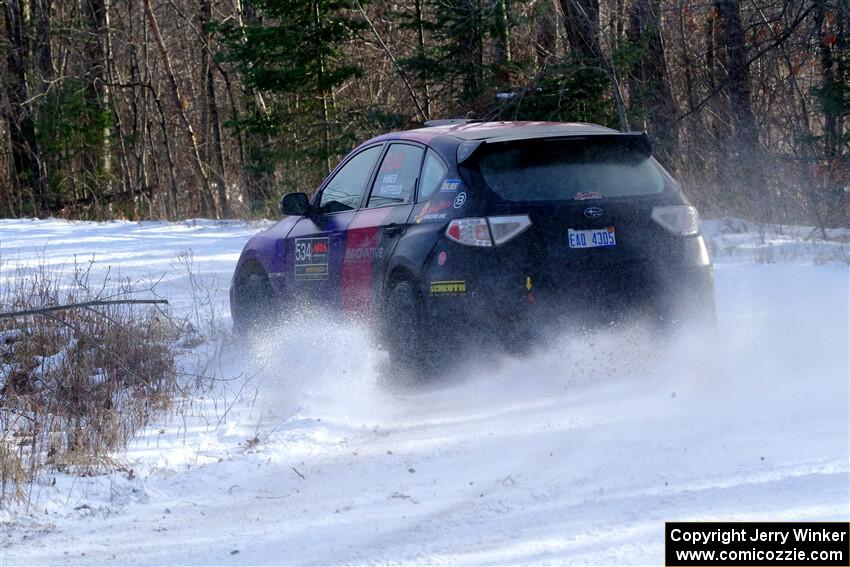 Silas Himes / Aleut Hatfield Subaru WRX STi on SS1, Nemadji Trail East.