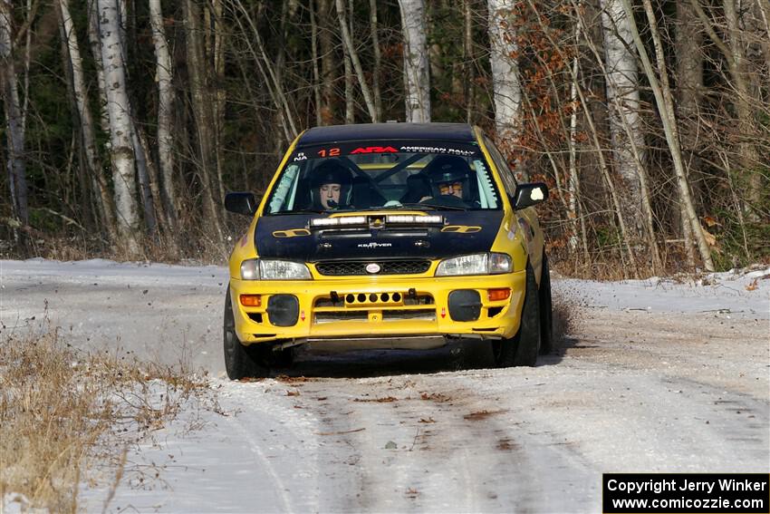 Steve Gingras / Katie Gingras Subaru Impreza on SS1, Nemadji Trail East.