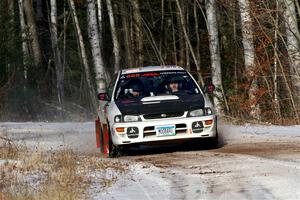 Aidan Hicks / John Hicks Subaru Impreza Wagon on SS1, Nemadji Trail East.