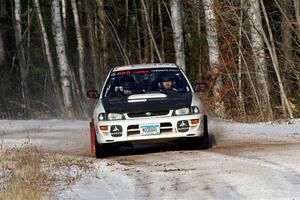 Aidan Hicks / John Hicks Subaru Impreza Wagon on SS1, Nemadji Trail East.