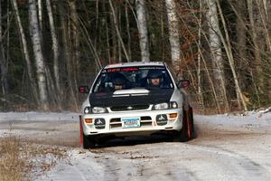 Aidan Hicks / John Hicks Subaru Impreza Wagon on SS1, Nemadji Trail East.