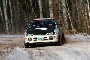 Aidan Hicks / John Hicks Subaru Impreza Wagon on SS1, Nemadji Trail East.