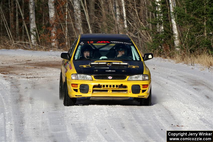 Steve Gingras / Katie Gingras Subaru Impreza on SS1, Nemadji Trail East.