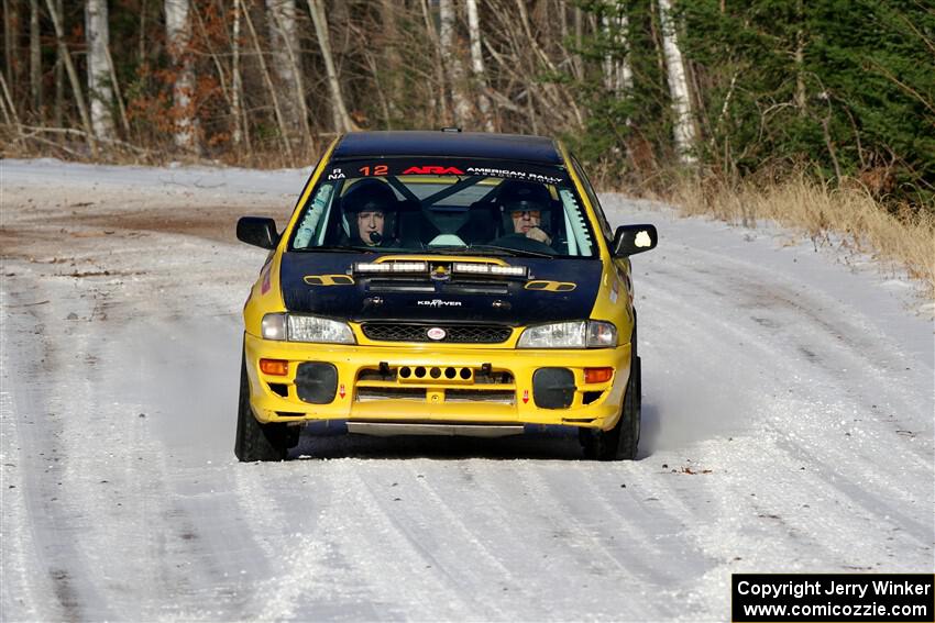 Steve Gingras / Katie Gingras Subaru Impreza on SS1, Nemadji Trail East.