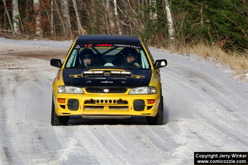 Steve Gingras / Katie Gingras Subaru Impreza on SS1, Nemadji Trail East.