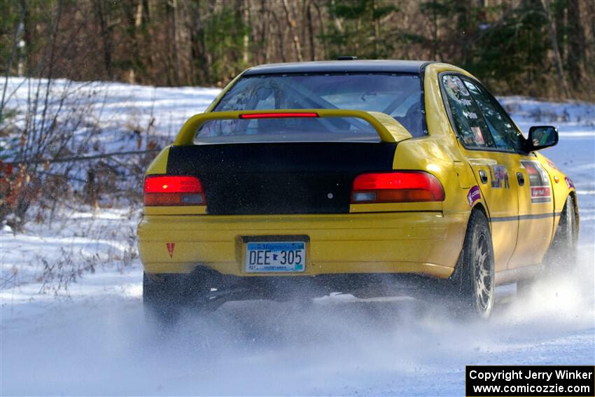 Steve Gingras / Katie Gingras Subaru Impreza on SS1, Nemadji Trail East.