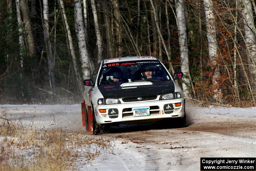 Aidan Hicks / John Hicks Subaru Impreza Wagon on SS1, Nemadji Trail East.