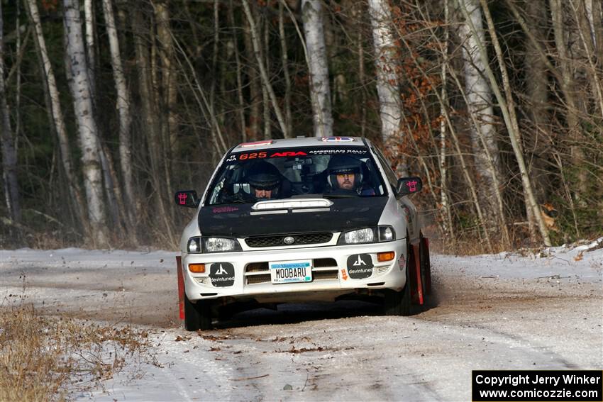 Aidan Hicks / John Hicks Subaru Impreza Wagon on SS1, Nemadji Trail East.