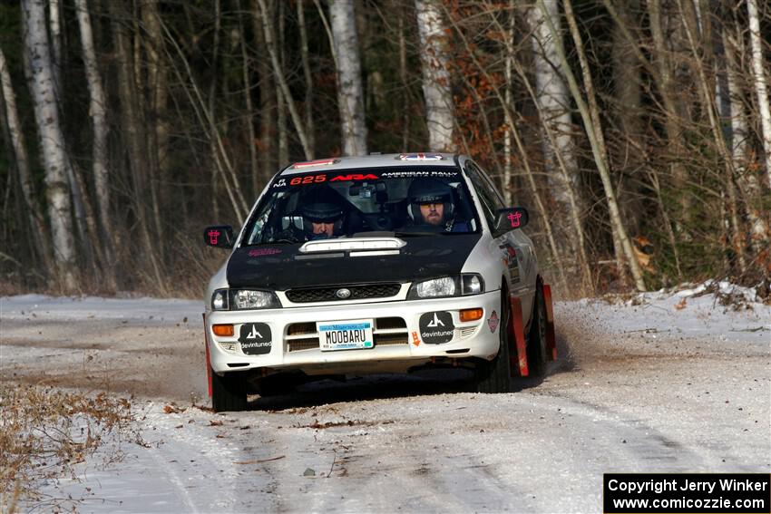 Aidan Hicks / John Hicks Subaru Impreza Wagon on SS1, Nemadji Trail East.