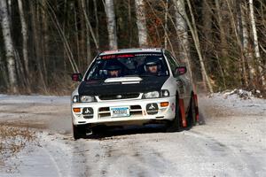 Aidan Hicks / John Hicks Subaru Impreza Wagon on SS1, Nemadji Trail East.