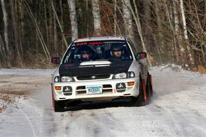 Aidan Hicks / John Hicks Subaru Impreza Wagon on SS1, Nemadji Trail East.