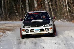 Aidan Hicks / John Hicks Subaru Impreza Wagon on SS1, Nemadji Trail East.