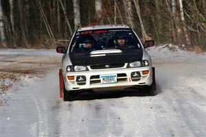 Aidan Hicks / John Hicks Subaru Impreza Wagon on SS1, Nemadji Trail East.