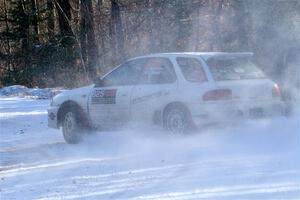 Aidan Hicks / John Hicks Subaru Impreza Wagon on SS1, Nemadji Trail East.