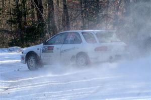 Aidan Hicks / John Hicks Subaru Impreza Wagon on SS1, Nemadji Trail East.