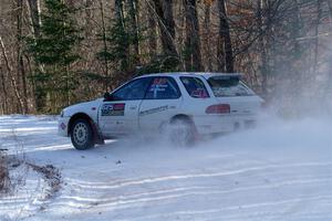 Aidan Hicks / John Hicks Subaru Impreza Wagon on SS1, Nemadji Trail East.