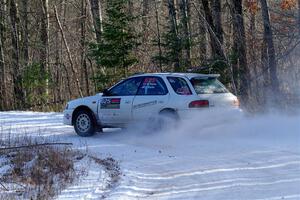 Aidan Hicks / John Hicks Subaru Impreza Wagon on SS1, Nemadji Trail East.