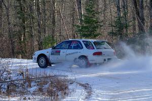 Aidan Hicks / John Hicks Subaru Impreza Wagon on SS1, Nemadji Trail East.