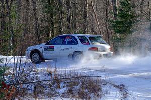 Aidan Hicks / John Hicks Subaru Impreza Wagon on SS1, Nemadji Trail East.