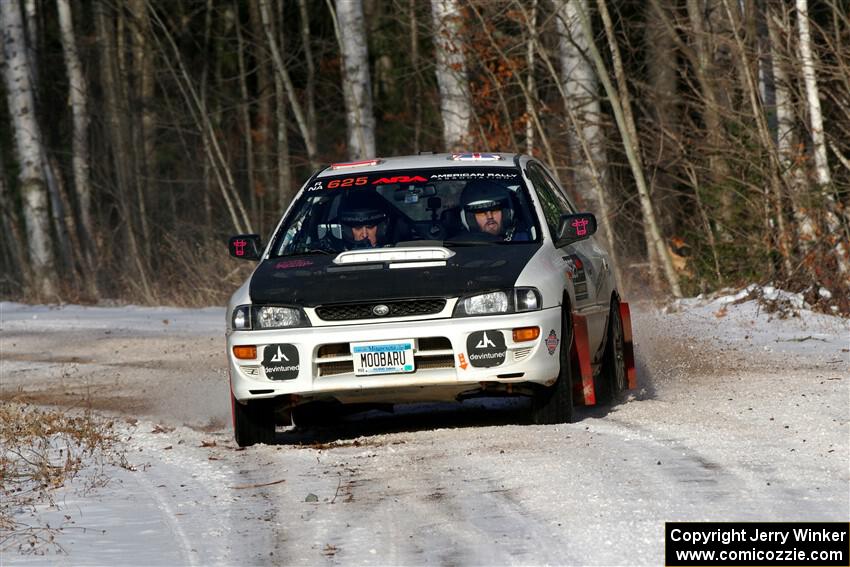 Aidan Hicks / John Hicks Subaru Impreza Wagon on SS1, Nemadji Trail East.