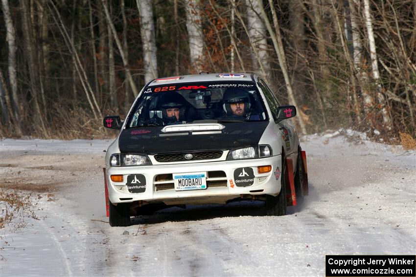 Aidan Hicks / John Hicks Subaru Impreza Wagon on SS1, Nemadji Trail East.