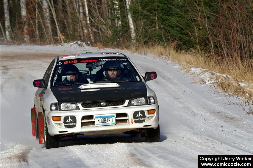 Aidan Hicks / John Hicks Subaru Impreza Wagon on SS1, Nemadji Trail East.