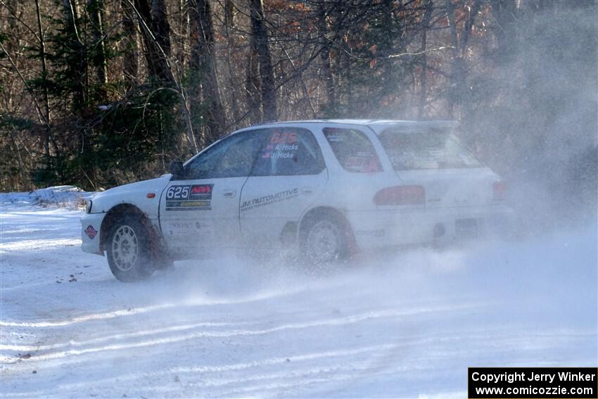 Aidan Hicks / John Hicks Subaru Impreza Wagon on SS1, Nemadji Trail East.