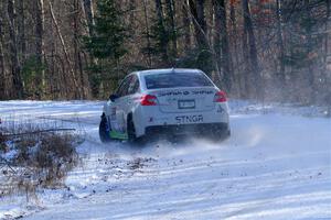 Jamey Randall / Andrew Rausch Subaru WRX on SS1, Nemadji Trail East.