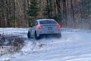 Jamey Randall / Andrew Rausch Subaru WRX on SS1, Nemadji Trail East.