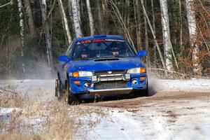 Connor Himes / Elliot Prusi Subaru Impreza on SS1, Nemadji Trail East.