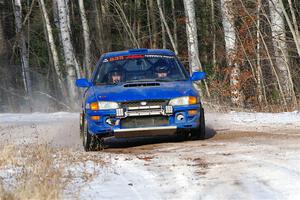 Connor Himes / Elliot Prusi Subaru Impreza on SS1, Nemadji Trail East.