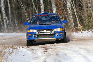 Connor Himes / Elliot Prusi Subaru Impreza on SS1, Nemadji Trail East.