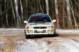 Tyler Matalas / John Farrow Subaru Impreza LX on SS1, Nemadji Trail East.