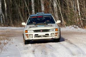 Tyler Matalas / John Farrow Subaru Impreza LX on SS1, Nemadji Trail East.