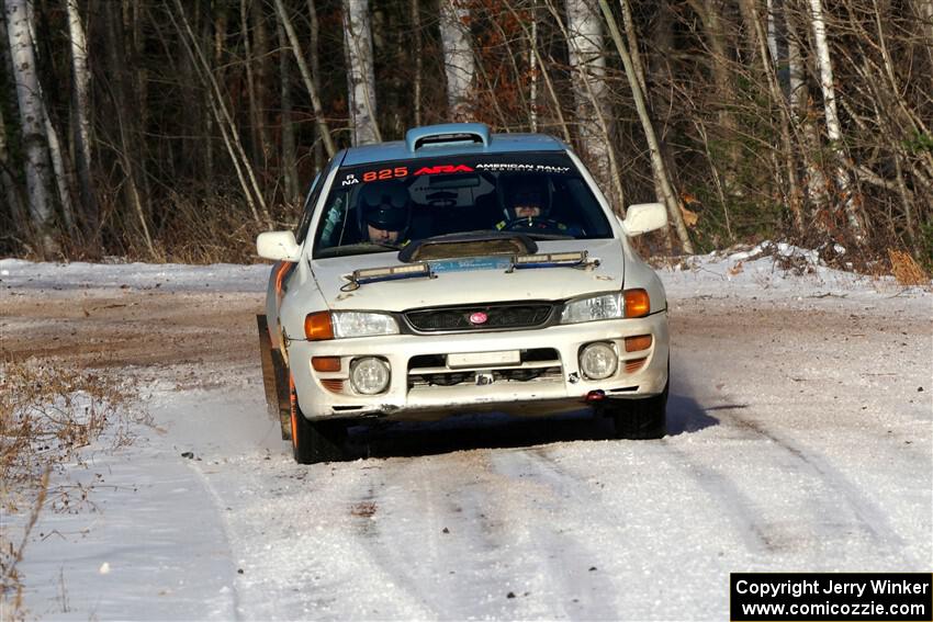 Tyler Matalas / John Farrow Subaru Impreza LX on SS1, Nemadji Trail East.