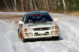 Tyler Matalas / John Farrow Subaru Impreza LX on SS1, Nemadji Trail East.