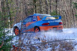 Tyler Matalas / John Farrow Subaru Impreza LX on SS1, Nemadji Trail East.