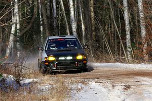 Jack Nelson / Isaac Zink Subaru Impreza on SS1, Nemadji Trail East.