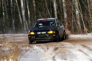 Jack Nelson / Isaac Zink Subaru Impreza on SS1, Nemadji Trail East.