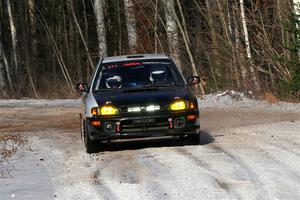 Jack Nelson / Isaac Zink Subaru Impreza on SS1, Nemadji Trail East.