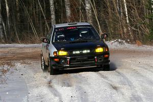 Jack Nelson / Isaac Zink Subaru Impreza on SS1, Nemadji Trail East.