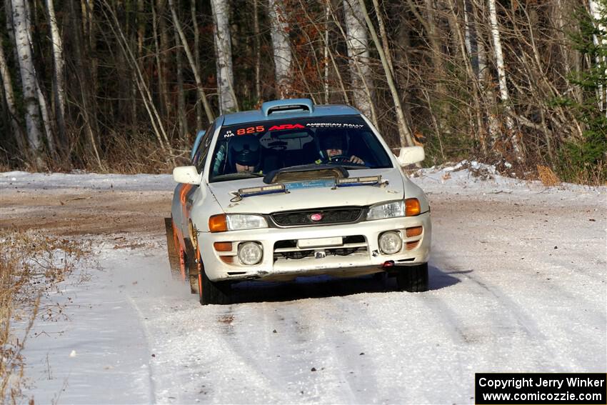 Tyler Matalas / John Farrow Subaru Impreza LX on SS1, Nemadji Trail East.