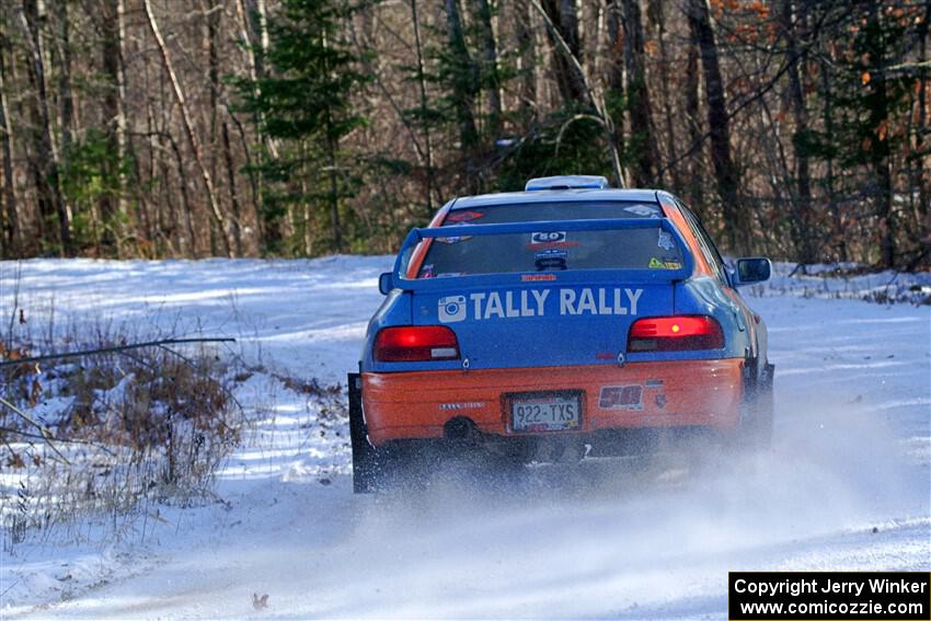 Tyler Matalas / John Farrow Subaru Impreza LX on SS1, Nemadji Trail East.