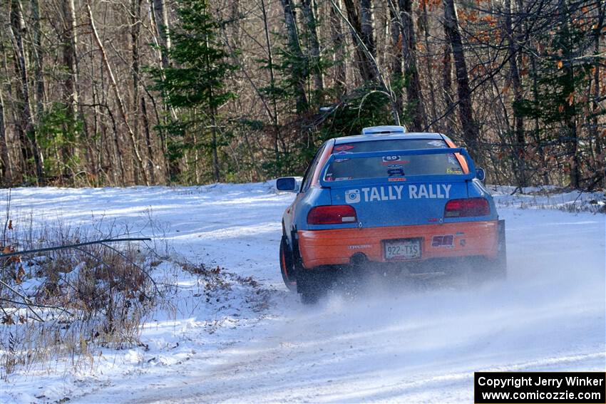 Tyler Matalas / John Farrow Subaru Impreza LX on SS1, Nemadji Trail East.