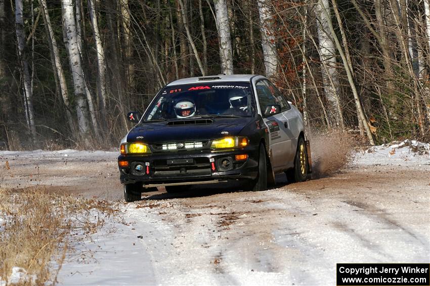 Jack Nelson / Isaac Zink Subaru Impreza on SS1, Nemadji Trail East.